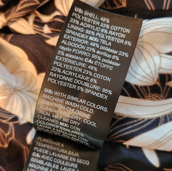 NEW WHBM Houndstooth Stylist Jacket in Black and Caramel Faux Leather Trim 6 - Picture 7 of 11